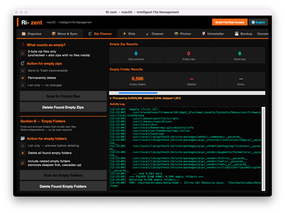 Ri-zent - All-in-One Mac Cleanup, Organizer & AI Tools (One-Time License)