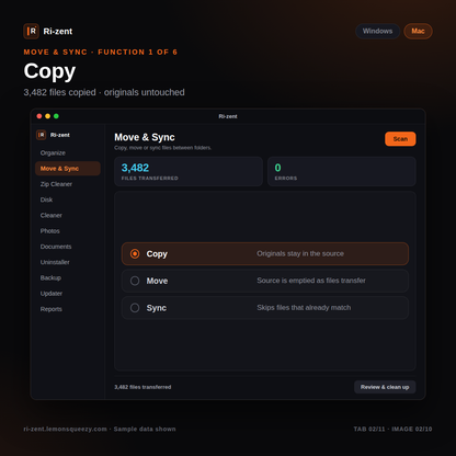 Ri-zent - Intelligent File Management (MAC Desktop)
