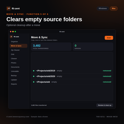 Ri-zent - Intelligent File Management (MAC Desktop)