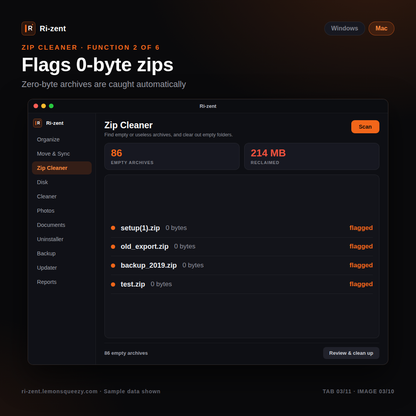 Ri-zent - Intelligent File Management (MAC & WINDOW DESKTOP)