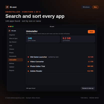 KEY ONLY - Ri-zent - Intelligent File Management (MAC & WINDOW DESKTOP)