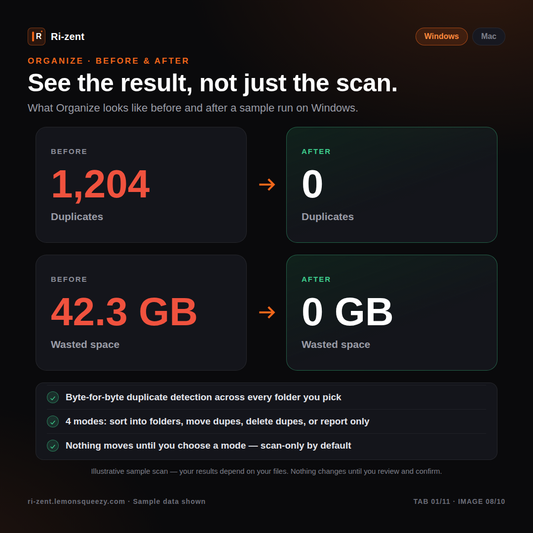 Ri-zent -  Intelligent File Management (WINDOWS 10/11)