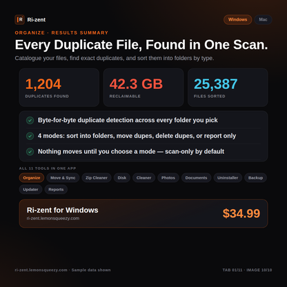 Ri-zent -  Intelligent File Management (WINDOWS 10/11)