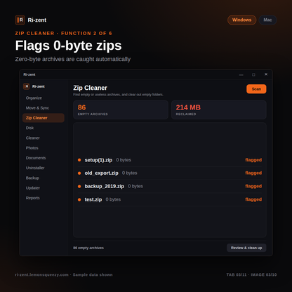 Ri-zent - Intelligent File Management (MAC & WINDOW DESKTOP)