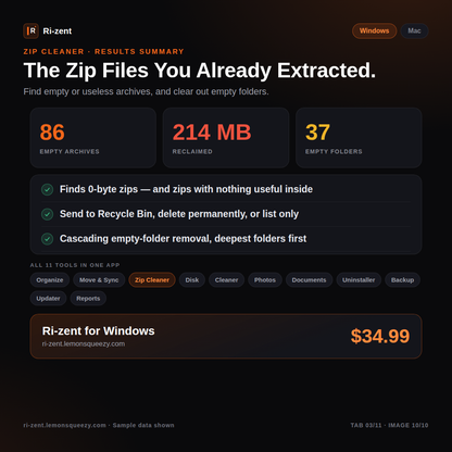 Ri-zent -  Intelligent File Management (WINDOWS 10/11)