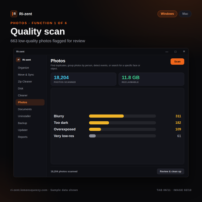KEY ONLY - Ri-zent - Intelligent File Management (MAC & WINDOW DESKTOP)
