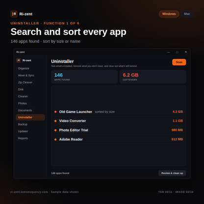 KEY ONLY - Ri-zent - Intelligent File Management (MAC & WINDOW DESKTOP)