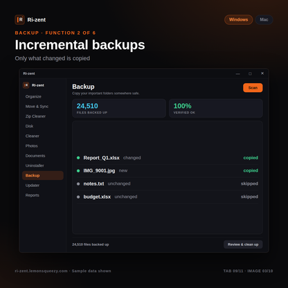 Ri-zent - Intelligent File Management (MAC & WINDOW DESKTOP)