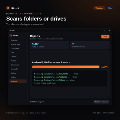 KEY ONLY - Ri-zent - Intelligent File Management (MAC & WINDOW DESKTOP)
